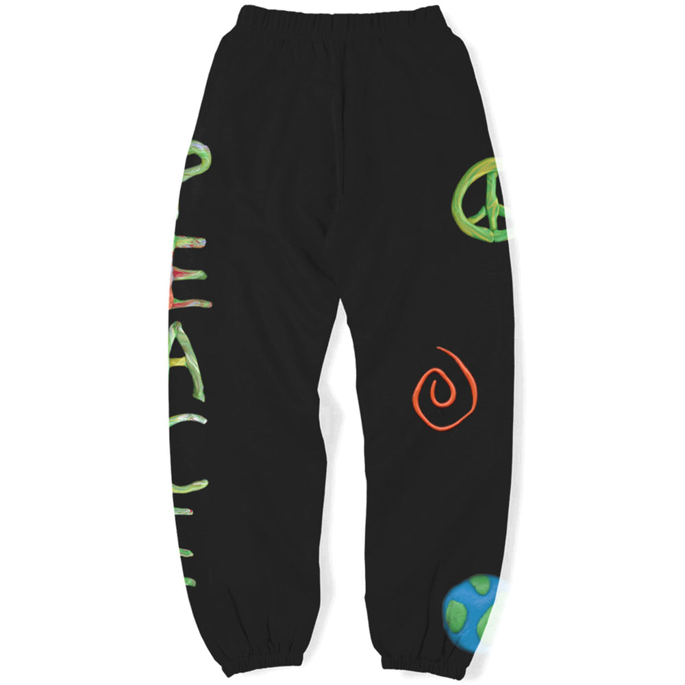 Peace Claymation Graphic Sweatpants