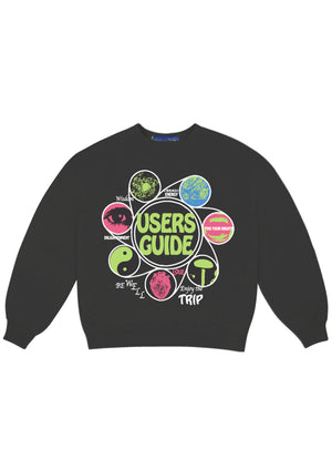 Users Guide Puff Print Graphic Sweatshirt