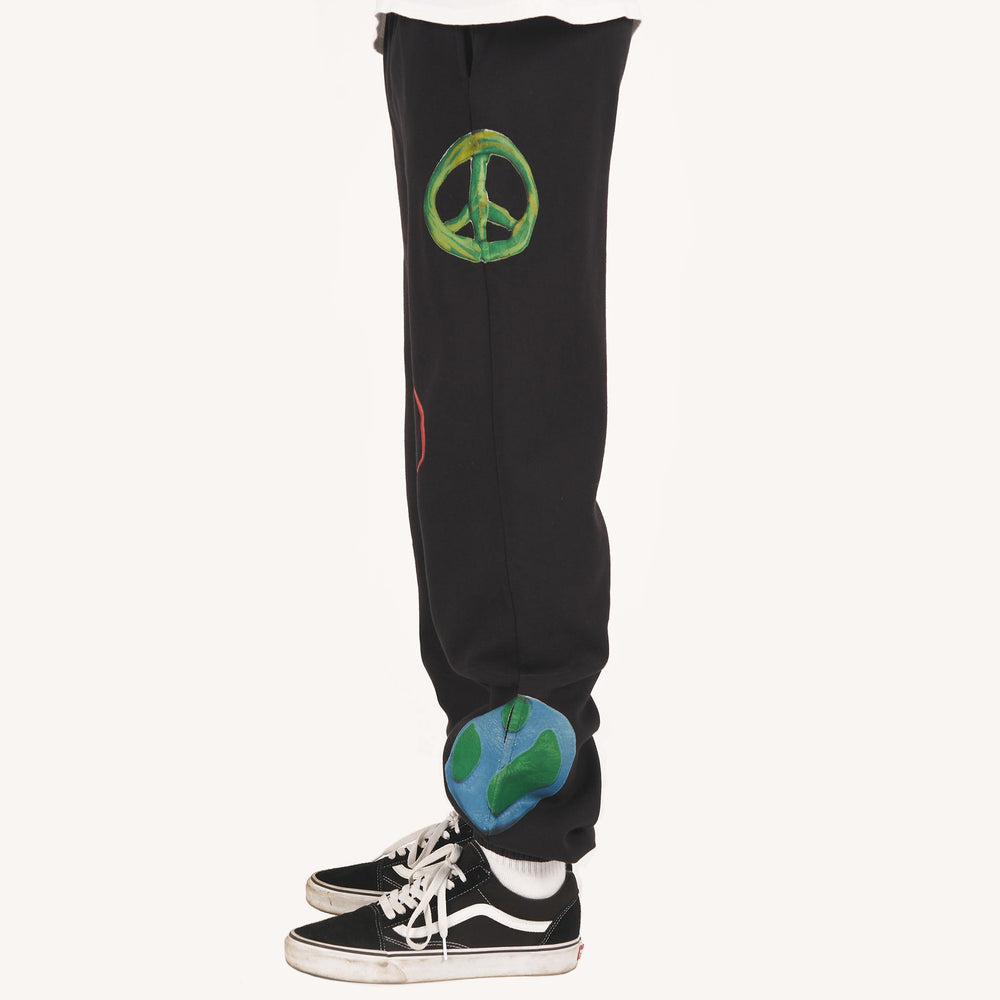 
                      
                        Peace Claymation Graphic Sweatpants
                      
                    