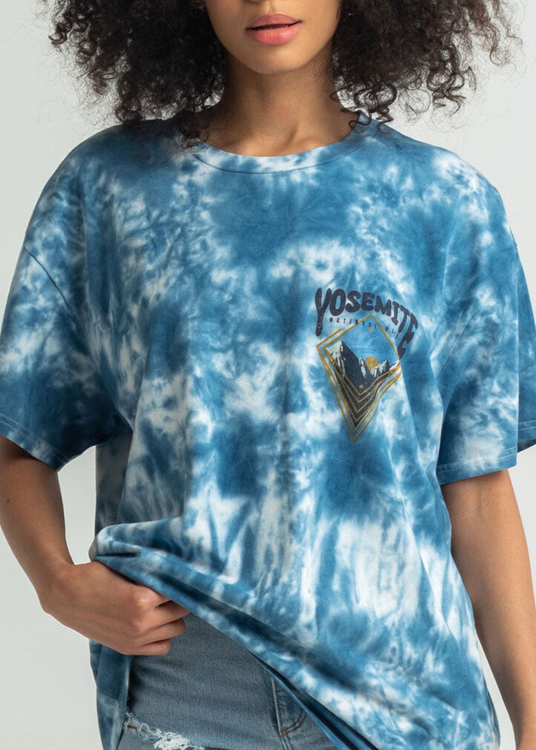 Yosemite Mountains Tie Dye Short Sleeve Tee